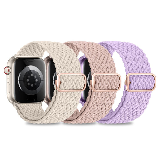 3× Premium-Nylon Apple Watch Armbänder – Komfort & Style für jeden Tag (38/40/41mm verschiedene Farben)